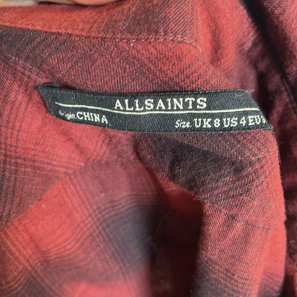 ALLSAINTS Kayla shirt, size 4 - Picture 5 of 5